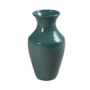 arrón verde alto, pieza decorativa única fabricada artesanalmente