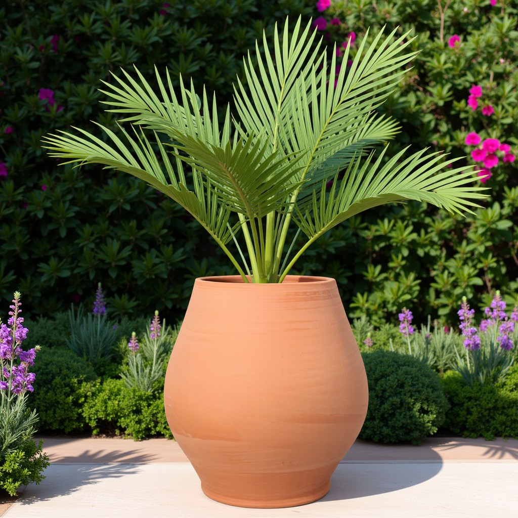 maceta grande de terracota