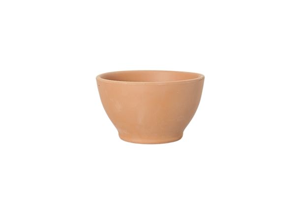 Maceta grande para exterior barata con diseño bajo y boca ancha, ideal para composiciones florales, plantas aromáticas o agrupaciones decorativas en patios y terrazas.